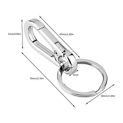 6 Pack Metal Carabiner Clip Keychain Keyring Key Ring Chain Holder