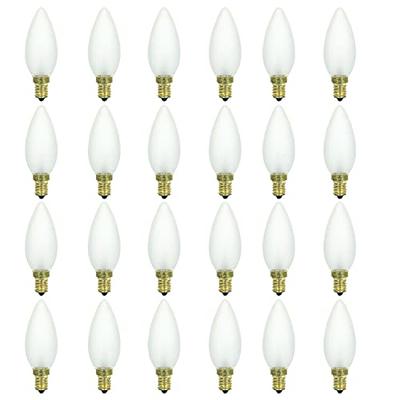 40-Watt Equivalent B10 Dimmable European E14 Base Frosted Torpedo Tip  Chandelier LED Bulb in Warm White, 2700K (3-Pack)