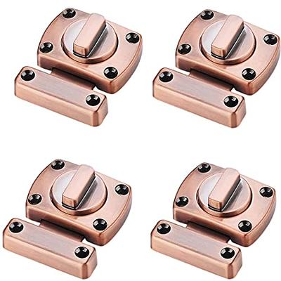 Szliyands Rotate Bolt Latches Hardware,Rotate Barn Door Lock, Rust