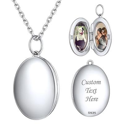 Silver Oval Locket Necklace  Silver lockets, Silver, Sterling silver locket