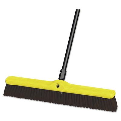 Rubbermaid 24in Black Plastic Foam Block Fine Floor Sweep Push