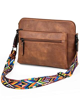 LEDERBUCK Real Leather Soft Small Womens Crossbody Handbags & Purses - Premium Sling Crossover Shoulder Bag