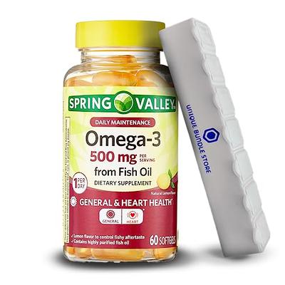 Spring Valley Daily Maintenance Omega-3 from Fish Oil Dietary Supplement,  500 mg, 180 Count 