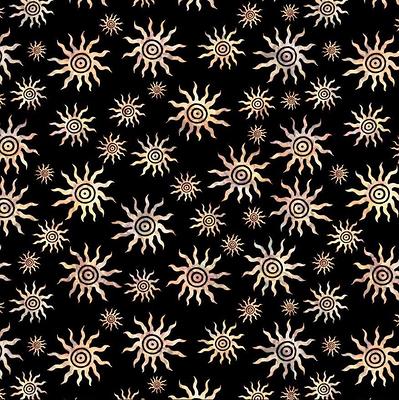 Quilting Treasures~Southwest Reflection~Suns~Digital~Black~Cotton Fabric By  The Yard Or Select Length 28263-J - Yahoo Shopping