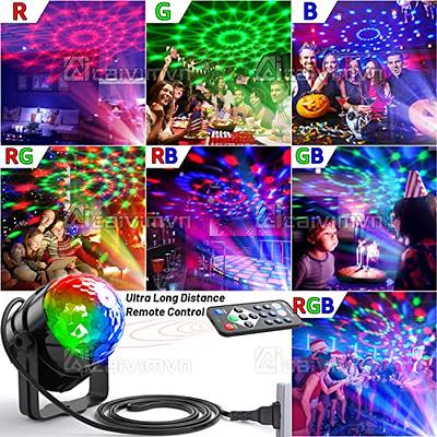 Luditek Sound Activated Party Lights with Remote Control Dj Lighting, Disco  Ball Strobe Lamp 7 Modes Stage Light for Home Room Dance Parties Birthday