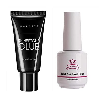 Makartt Nail Rhinestone Glue for Nails, Super Strong Gel Nail Glue