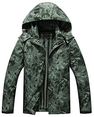 OTU Men's Lightweight Waterproof Hooded Rain Jacket Outdoor Raincoat Shell Jacket  for Hiking Travel Black S at  Men's Clothing store