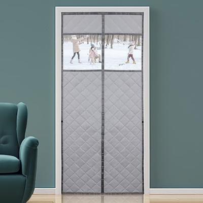 Insulated Door Curtain Magnetic Thermal with Transparent Window, 36 x 82  inch - Oxford Fabric Self-Closing Hands Free Privacy Door Cover Screen for  Air Conditioner Room, Heater Room, Living Room, Back - Yahoo Shopping