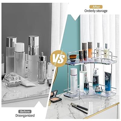 Weidace Bathroom Counter Organizer Countertop Shelf, Skincare Organizer  Perfume Holder for Dresser, Bathroom Countertop Tray for Cosmetic, Skin  Care