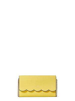 Kate Spade Gemma Wallet on a Chain Crossbody Handbag, Black, S