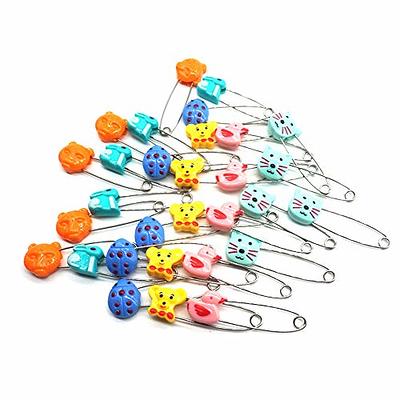  142Pcs Baby Safety Pins Heavy Duty - Stainless Steel Cloth  Diaper Pins Heavy Duty Safety Pin Diaper Safety Pins for Clothes Decorative  Diaper Pins - Plastic Head Clothing Safety Pins Bulk