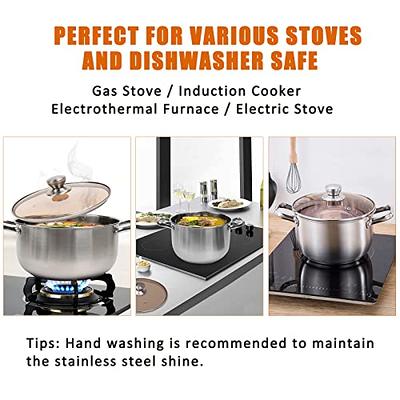 Non-stick Small Milk Pot Stainless Steel 304 Mini Thickened Soup Pot Double  Bottom Household Gas Stove Pot