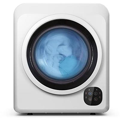 Compact Electric Tumble Laundry Dryer with Stainless Steel Tub-White