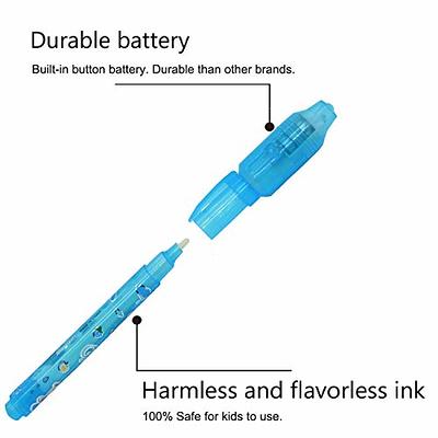 5/10 Pack Invisible Ink Pen with UV Black Light Secret Spy Pens Magic Disappearing  Ink Markers School Supplies Kids Christmas Party Favors Birthday Gift for  Boys Girls Goodie Bags Stuffer 