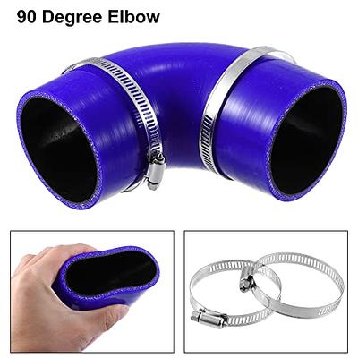 X AUTOHAUX 70mm 2.75 ID 90 Degree Silicone Reducer Hose Set Silicone Hose  Coupler Intercooler Tube Blue for Car Intercooler Intake Piping - Yahoo  Shopping