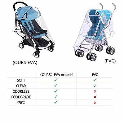 Stroller Rain Cover Universal Stroller Cover for Toddler Umbrella Stroller,Compact  Travel Stroller,LLUFO Waterproof Snow Wind Weather Shield,Food Grade EVA No  Odor - Yahoo Shopping