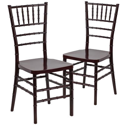 Flash Furniture Hercules Premium Series Resin Stacking Chiavari Chair Black