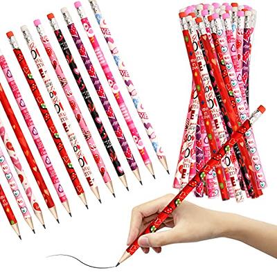 Treasure Cove Valentines Pencils for Kids Red Heart Pencils Bulk with  Erasers 60 Pcs Valentine's Day Wood Pencils for Goodie Bags Fillers  Exchange Gifts School Classroom Rewards - Yahoo Shopping