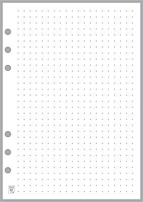  A5 Size Daily Task Planner Insert, Sized and Punched for  6-Ring A5 Notebooks by Filofax, LV (GM), Kikki K, TMI, and others. Sheet  Size 5.83 x 8.27 (148mm x 210mm) 