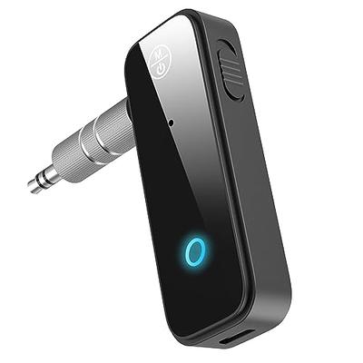 OQIMAX Aux Bluetooth Adapter for Car, 2 in 1 Bluetooth Transmitter