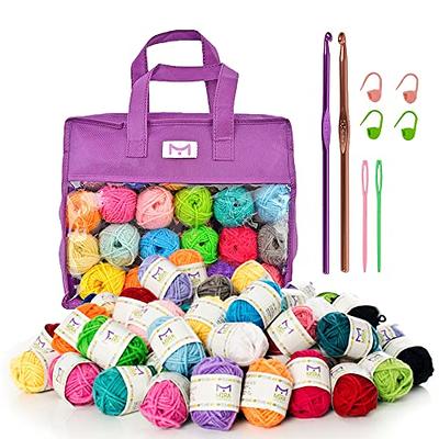 Coopay Bamboo Crochet Hooks Comfort Grip, 6.7 Crochet Kit Longer Aluminum  Shaft Crochet Needles for Crocheting, Ergonomic Knitting Hooks Set for