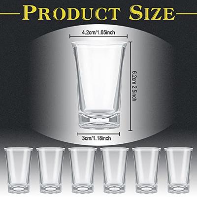 Eaasty 85 Pieces Unbreakable Shot Glasses Bulk, 1.4 oz Thick Base