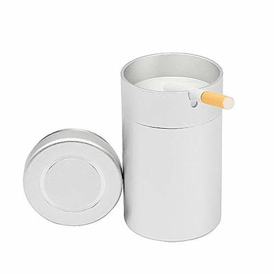 Outdoor Ashtray with Lid, Car Holder Cigarette Ashtray, NOSTIFY Portable  Detachable Windproof Aluminum alloy Smokeless Ash Tray for Home Patio Table  Decor - Yahoo Shopping