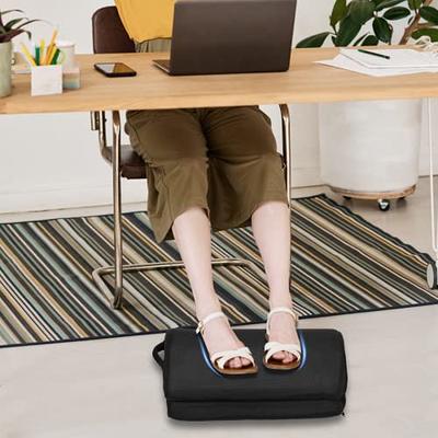 Ergonomic Design Adjustable Memory Foam Foot Rest Under Desk at