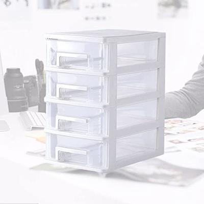 Ipetboom 1pc Plastic Storage Drawers Organizer Desktop Organizer Shelf  Organizer Desktop 4 Layer Drawer Storage Box Storage Shelves with Drawers