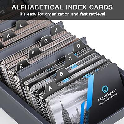  MaxGear Index Card Dividers 4 x 6 inches Alphabetical