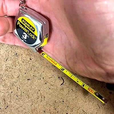 Stanley 39-130 PowerLock Key Chain Measuring Tape, 3' x 1/4