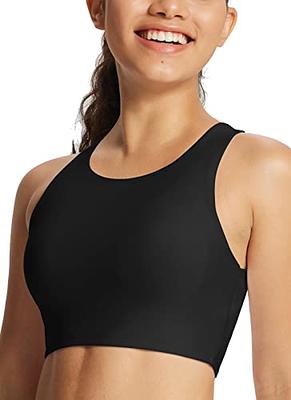 BALEAF Women's Modest Swim Bra Full Coverage Athletic Padded