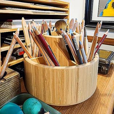  Bamboo Art Supply Organizer, Back to School Supplies