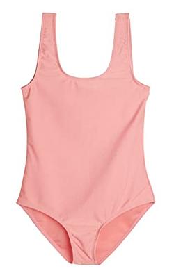 Real Essentials 3 Pack: Girls One Piece Swimsuit Bathing Swim Suit