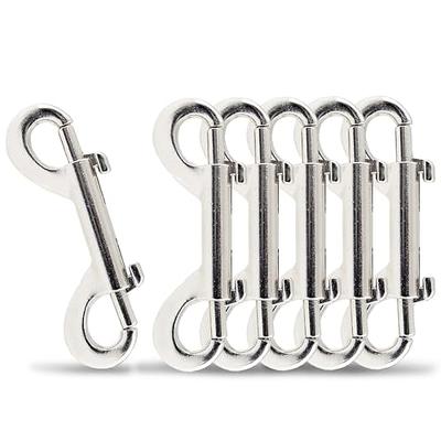 2 Pcs 316 Stainless Steel Swivel Eye Bolt Snap Hooks Boat Marine Grade  Single Ended Trigger Chain Clip for Diving, Pet Leash, Camera Strap,  Keychain