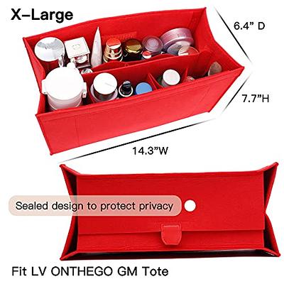 Doxo Purse Organizer Insert Bag Felt Perfect for L Neverfull ONTHEGO GM 40  Handbag (Red-With Cover, XL-GM) - Yahoo Shopping