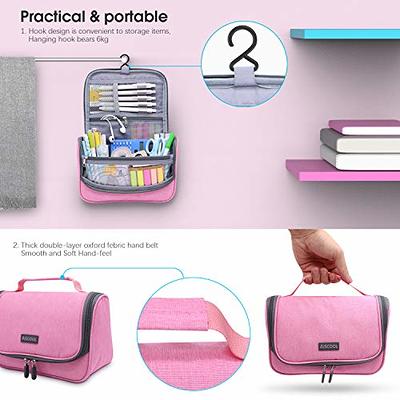 Yonzone Big Capacity Pencil Case Large Pencil Bag Pouch Marker Holder with  High Storage Compartments for Office Organizer Pen Case Makeup Bag, Light
