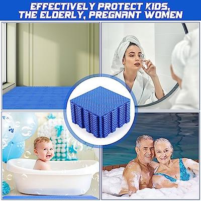 Unique Bargains Interlocking Cushion Pvc Non-slip Drain Floor