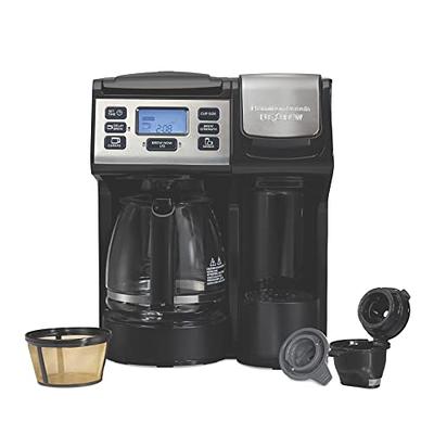 Hamilton Beach 49915 FlexBrew Trio 2-Way Coffee Maker, Compatible with K-Cup  Pods or Grounds, Single Serve & Full 12c Pot, Black with Stainless Steel  Accents, Fast Brewing - Yahoo Shopping