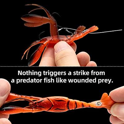 Pelican Mate Crawfish Soft Plastic Lures Bass Fishing Bionic Lures  Freshwater Craw Baits Artificial Lobster Recoil Movement 3.7''/0.2 oz (Pack  of 4) (B) - Yahoo Shopping