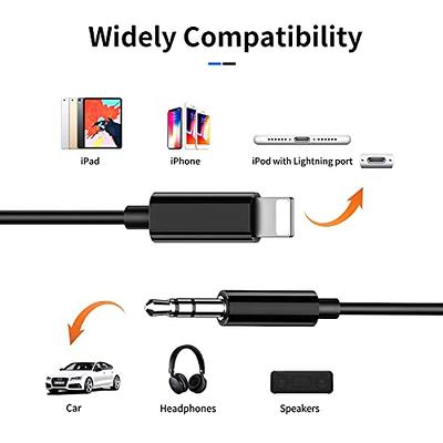 Lightning To 3.5 Mm Headphone Jack Adapter AUX Audio Music Cable Car Cord  for iPhone 7 8 Plus X XS(Gold) 