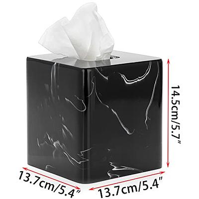 RESIN TISSUE BOX - Black