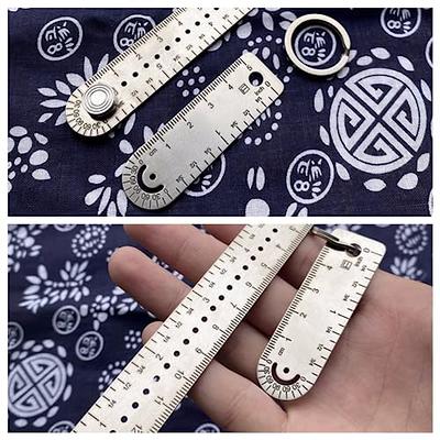 Titanium Alloy Ruler, Portable Mini Ruler, EDC Tool, Portable Small  Measuring ruler, cm/INCH, Free titanium ring,Key chain - AliExpress