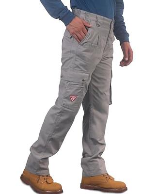 TICOMELA FR Pants for Men Flame Resistant Cargo Pants 7.5oz Gray