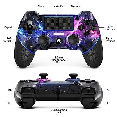 AceGamer Wireless Controller for PS4,Transparent  