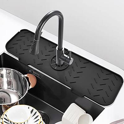 CYlovinho Kitchen Sink Splash Guard, Silicone Faucet Splash Cover