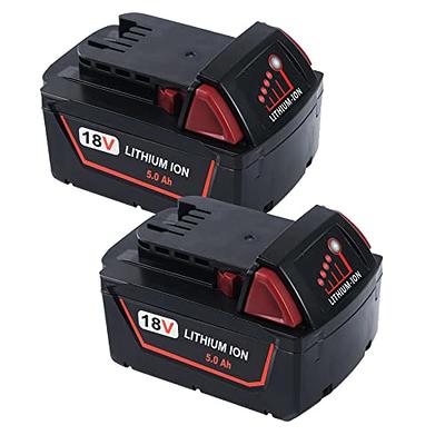 6.5Ah for Milwaukee 18V Battery Replacement 48-11-1811 | M18 Li-ion Battery 2 Pack