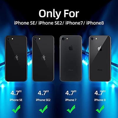 For iPhone SE 2nd,3rd Gen 2022/2020 Case Liquid Silicone Cover, Screen  Protector