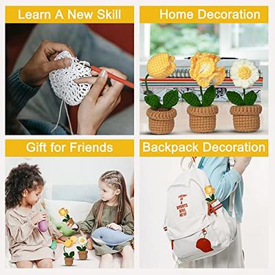 SOYUB Crochet Kit for Beginners, 6 Pcs Potted Flowers Crochet Kit, Crochet  Kits DIY for Adults and Kids, Crochet for Beginners with Step-by-Step  Instructions and Video Tutorials, Yellow - Yahoo Shopping