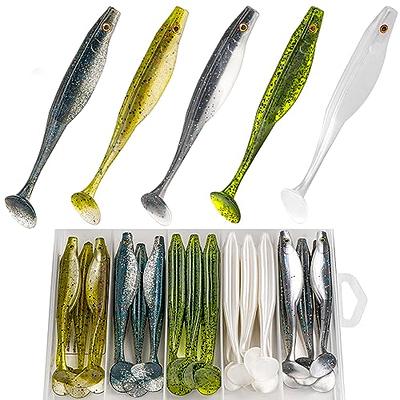 SHOWYEE Fishing Soft Lure, Pre-Rigged Jig Head Soft Paddle Tail Swimbaits, Sinking  Fishing Jigs Lures for Saltwater Freshwater, Trout Crappie Pike Bass - Yahoo  Shopping